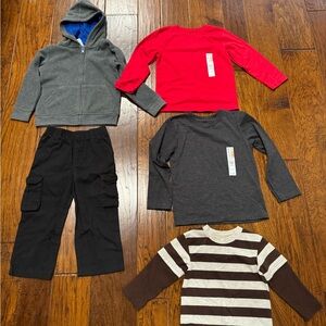 Garanimals Long Sleeve Mixed Size Lot 24months/3T/4T/5T - NWT
